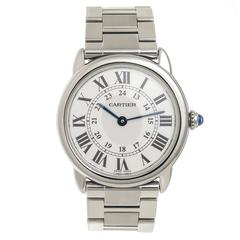 Cartier Stainless Steel Ronde Solo Quartz Wristwatch