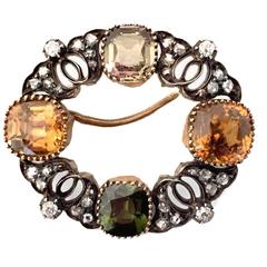 Original Victorian Sapphire Old Mine-Cut Diamond Pendant 8