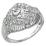 1.88 Carat GIA Cert Diamond Platinum Engagement Ring