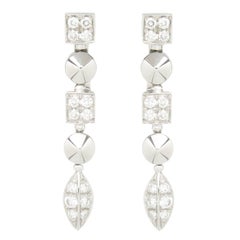 Bulgari Lucea Diamond Gold Dangle Earrings