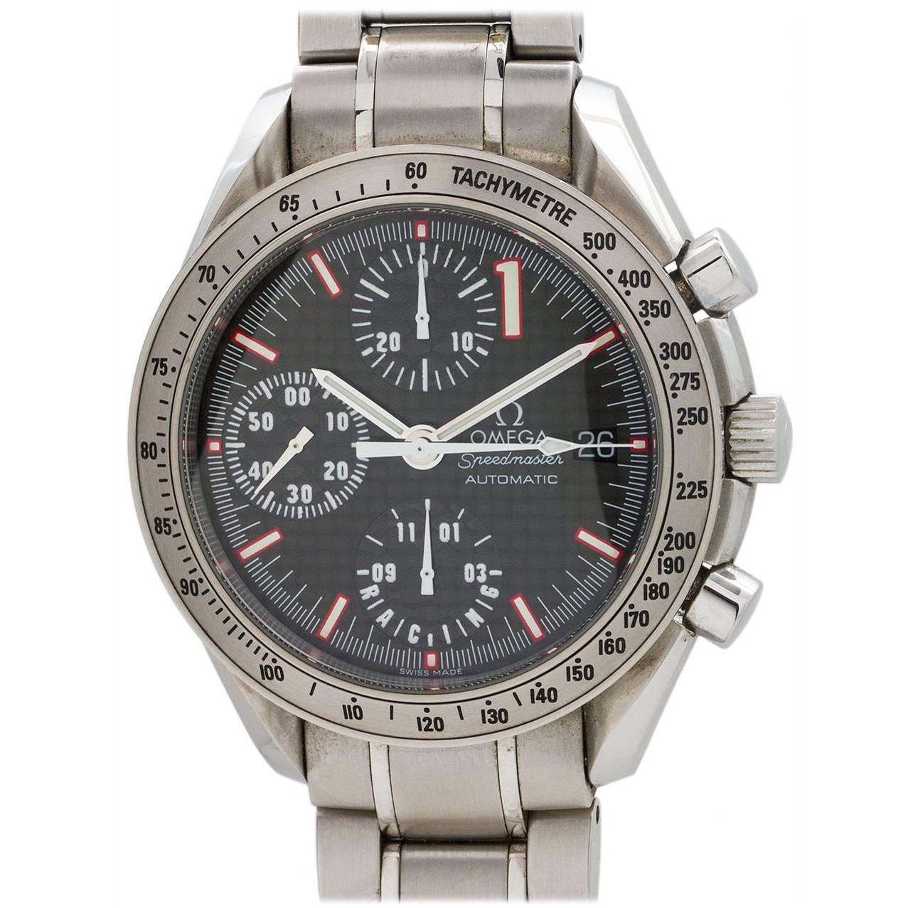 Omega Speedmaster Automatic Racing Michael Schumacher Wristwatch  For Sale