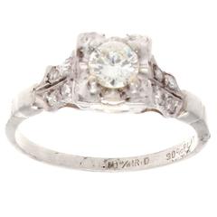Diamond Platinum Engagement Ring