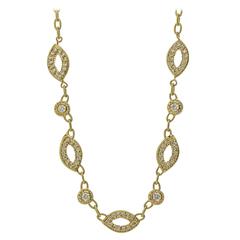 Doris Panos Diamond Gold Necklace