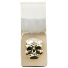 Deakin & Francis Sterling Silver Money Clip with Skull Design