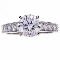 1895 Cartier 1.50 Carat Diamond Platinum Solitaire Ring