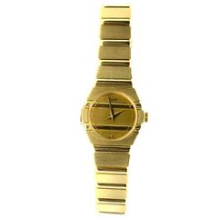 Retro Piaget Lady's Yellow Gold Mini Polo Quartz Wristwatch 