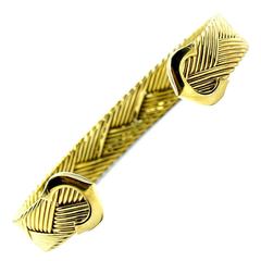 Cartier C De Cartier Weave Design Gold Bracelet