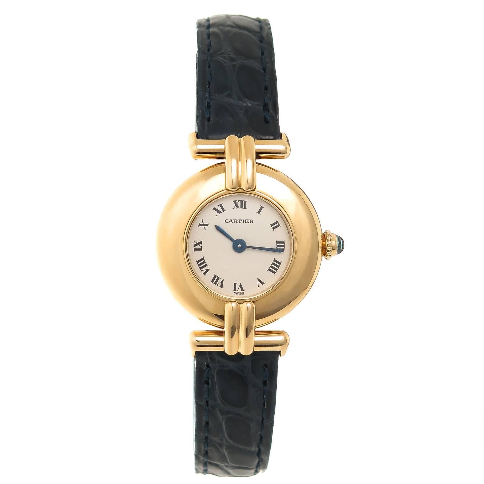 Cartier Lady's Yellow Gold Colisee Quartz Wristwatch