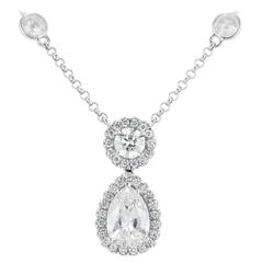 6.05 Carats Diamonds Gold Pendant