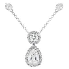 6.05 Carats Diamonds Gold Pendant 9