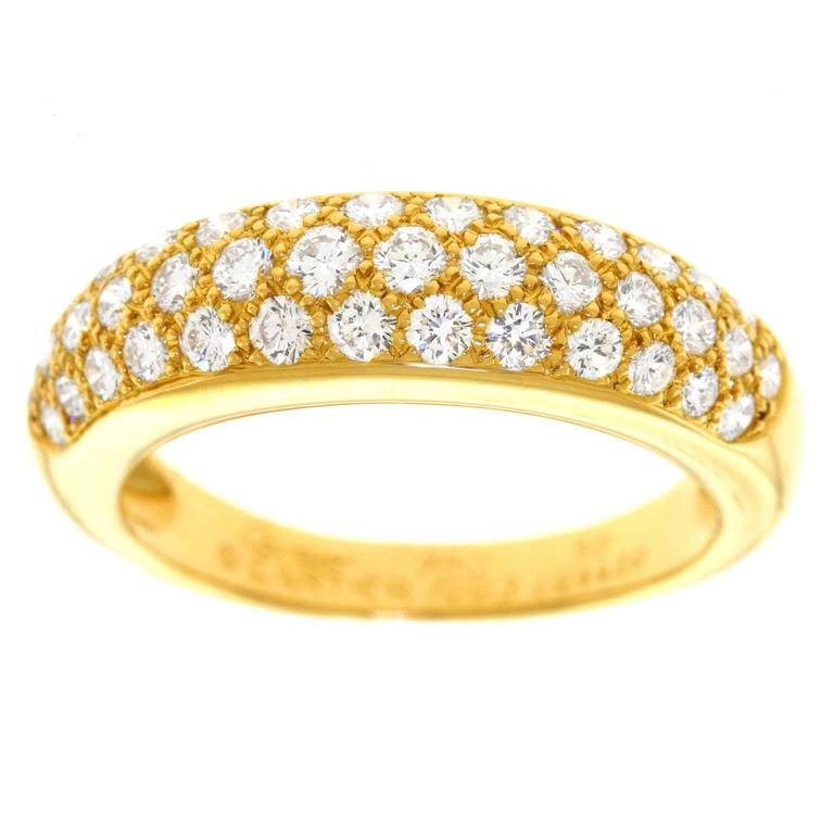 Cartier Mimi Diamond Set Gold Ring at 1stdibs