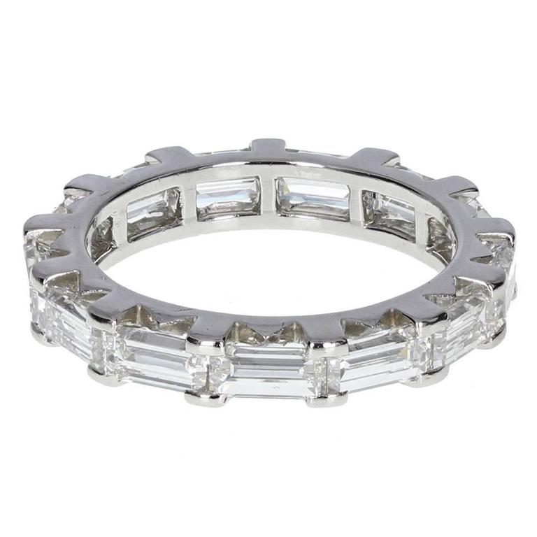 Cartier Baguette Cut Diamond Platinum 