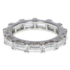 Cartier Baguetteschliff Diamant Platin Ewigkeitsring