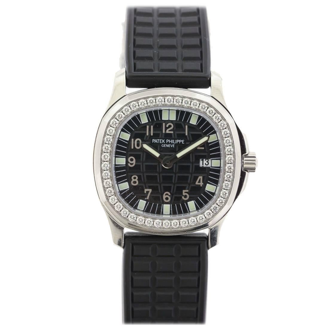 Patek Philippe Lady's Stainless Steel Diamond Aquanaut Wristwatch Ref 4961A