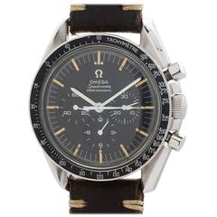 Vintage Omega Stainless Steel Speedmaster Pre Man on the Moon Wristwatch Ref 145.022-68