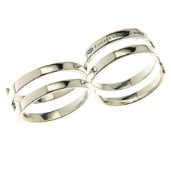 Double-Loop Sterling Silver Fabri Infinity Ring
