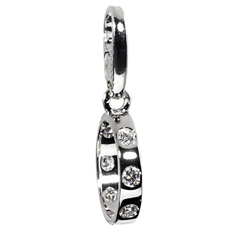 Cartier Love Diamond Gold Charm Pendant For Sale