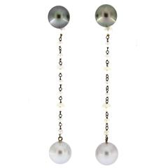 Jona Pearl Gold Dangle Earrings 7