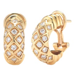 Cartier Diamond Gold Earclips