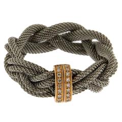 Jona Diamond Stainless Steel Gold Ring 9