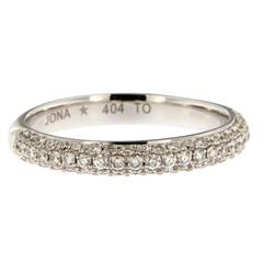 Jona Diamond Gold Band Ring 9