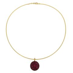 Jona Ruby Gold Pendant Necklace