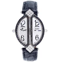 Chatila Lady's White Gold "The Royal Diamond Double Lady" Dual Time Wristwatch