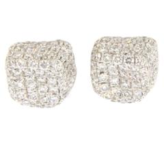 Jona Diamond Pavé Gold Stud Earrings 10