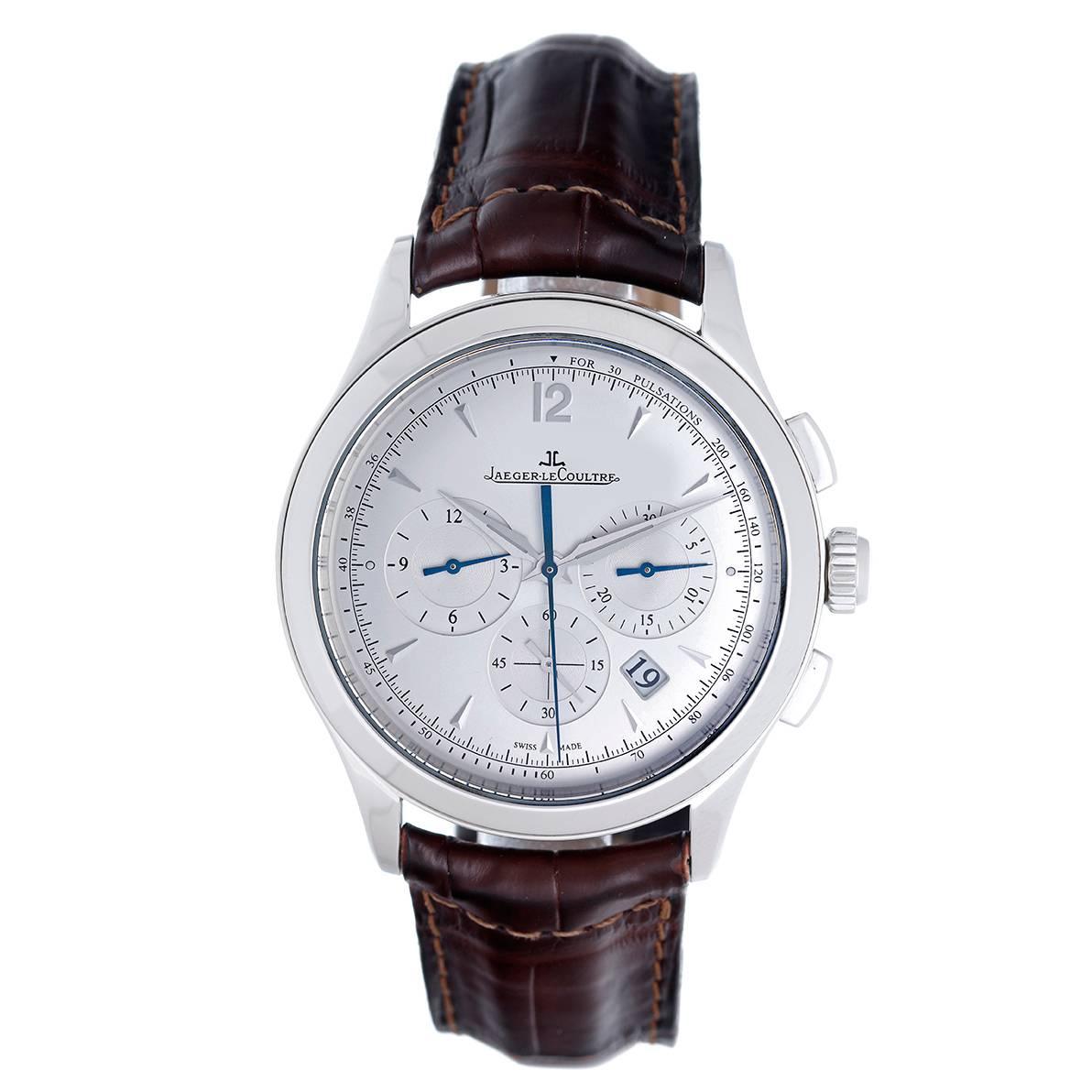 Jaeger-LeCoultre Stainless Steel Master Control Chronograph Wristwatch 