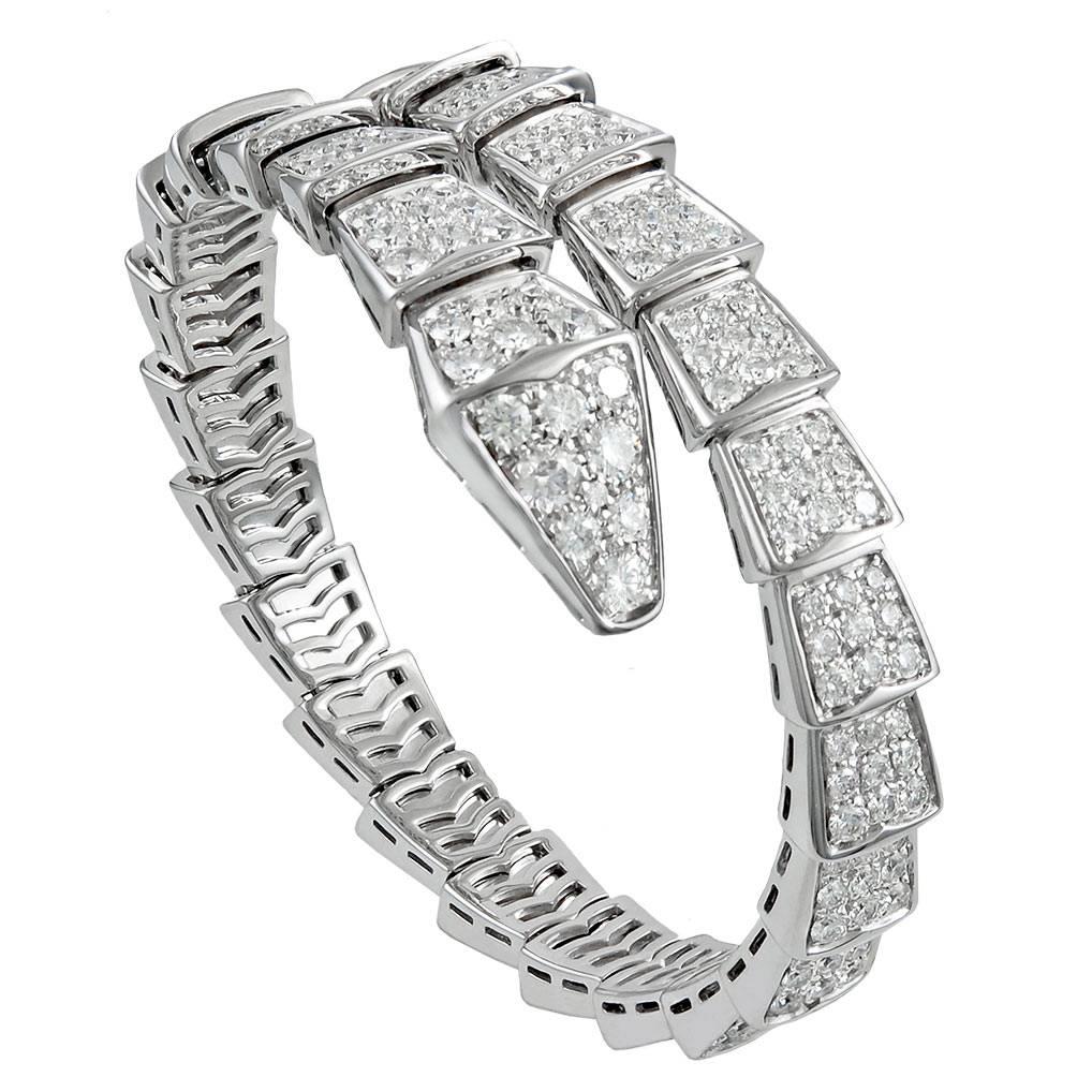 bulgari snake diamond bracelet