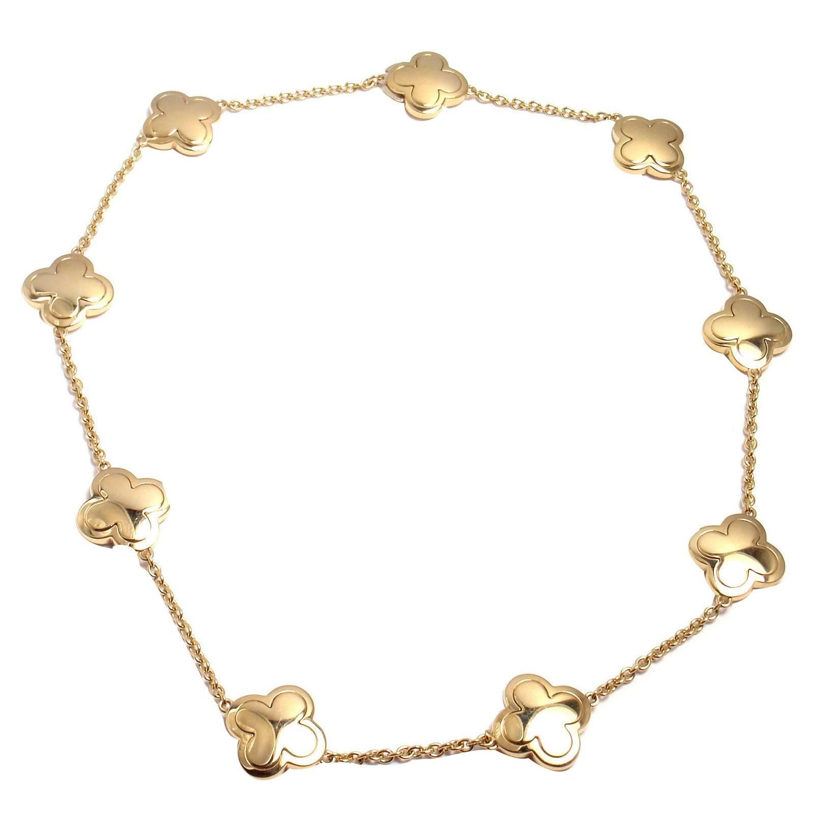 Van Cleef & Arpels Pure Alhambra Gold Necklace