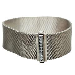 Tiffany & Co. Sterling Silver and Diamond Somerset Bracelet