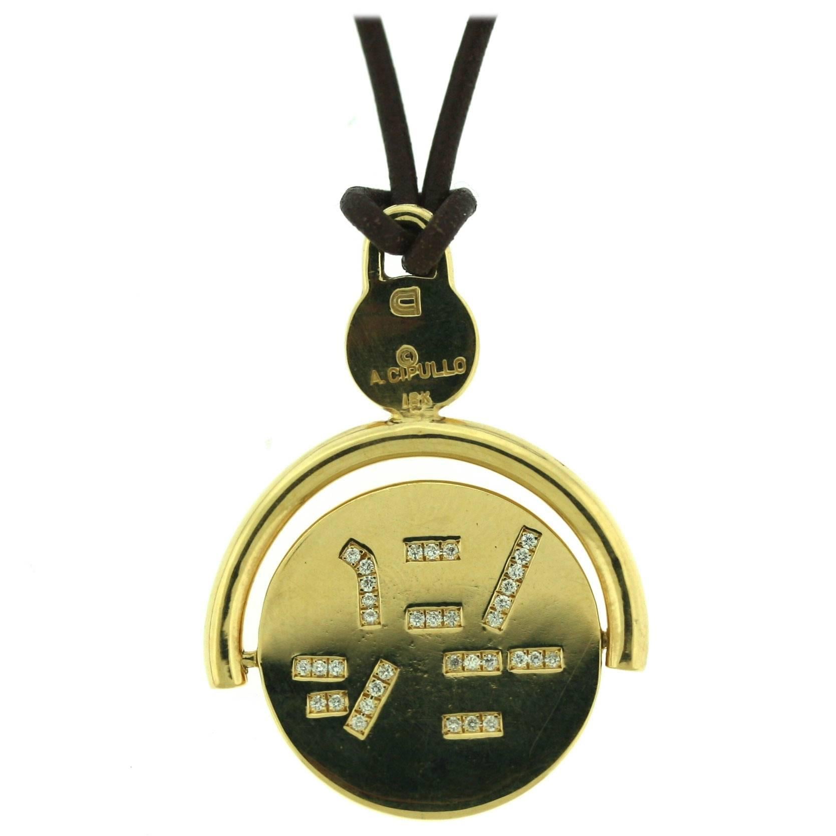 Aldo Cipullo "I LOVE YOU" Spinning Pendant