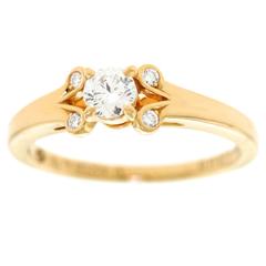 Cartier Diamond Set Gold Ring