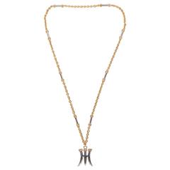 Eighteen-Karat Gold and Silver Pendant "Poseidons Trident" by Zolotas 12