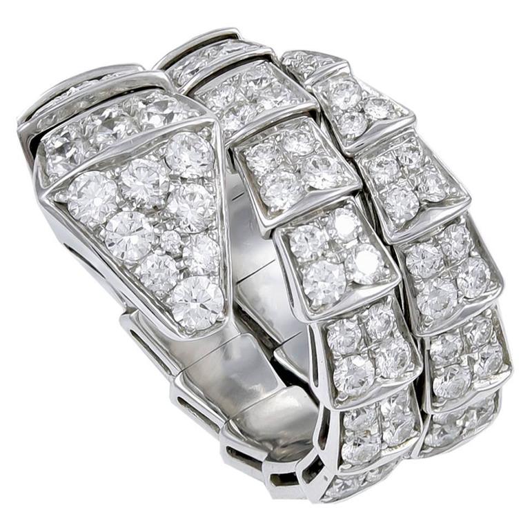 bulgari serpenti diamond ring