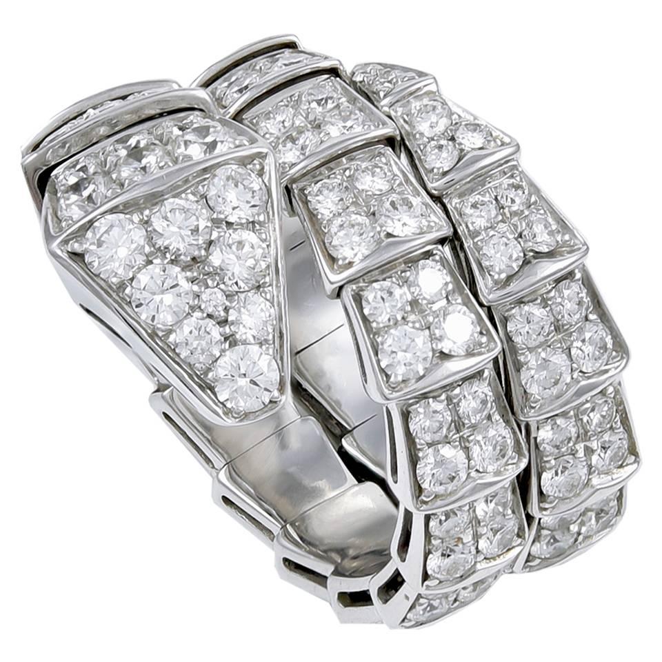 Bulgari Serpenti Diamant Gold Ring