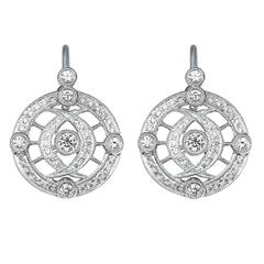 Diamond Gold Drop Earrings 4