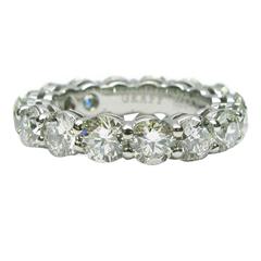 Graff 4.80 Carats Diamonds Platinum Eternity Band Ring