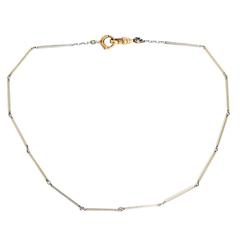 Antique Gold Pocket Watch Chain Necklace 6