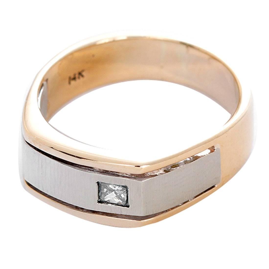 Amazing Men's Diamond Gold Ring 