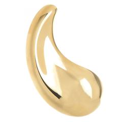 Tiffany & Co. Elsa Peretti Large Gold Tear Drop Brooch