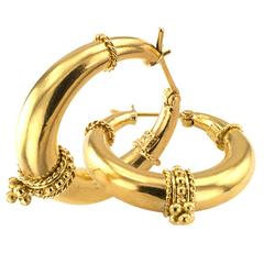 Temple St. Clair Gold Hoop Earrings