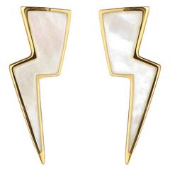 Tessa Packard Mother of Pearl Gold Vermeil and Silver Earrings 3