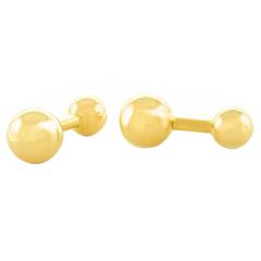 Cartier Gold Ball Cufflinks