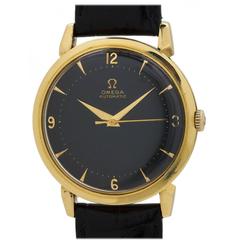 Vintage Omega Yellow Gold Dress Wristwatch Ref 2710 SC