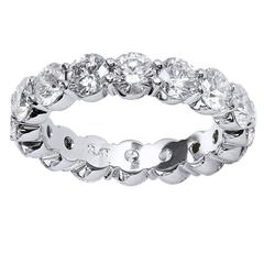 3.98 Carat Round Diamond Anniversary Band Ring