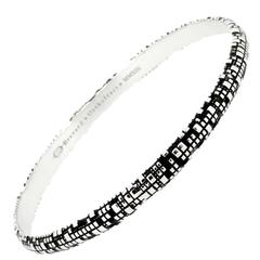 Torus Silver Bangle Bracelet 8