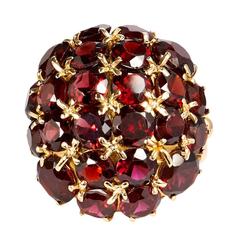 Almandine Garnet Gold Ring