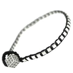Ortho Square Cube Silver Wrap Bracelet 4